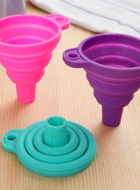 Silicone Folding Telescopic Long Neck Funnel Creative Househ