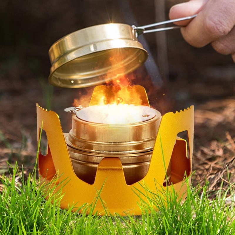 Cooking Outdoor Alcohol Stove Handle Stainless Steel Fuel Ba - 图0