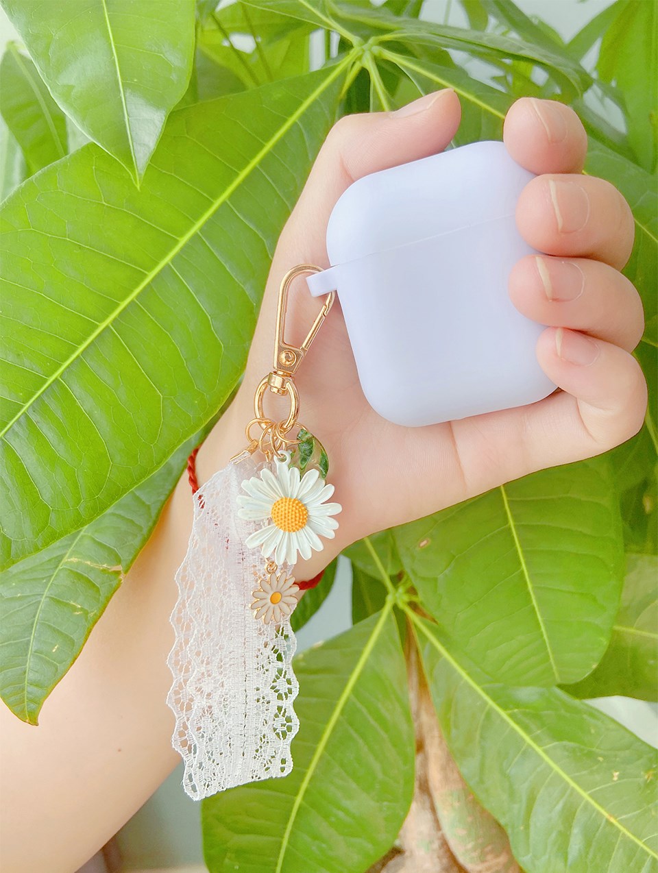 Luxury Cute Korean Flower Decoration Case for Apple Airpods - 图3