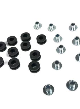 10 Sets Motorcycle Rubber Grommets Bolt Kit Pressure Relief