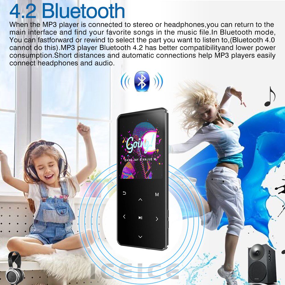 MP4 Player with Bluetooth Hifi player Portable Walkman Fm Ra_虎窝淘