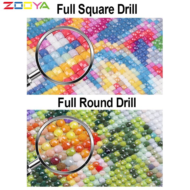 ZOOYA 5D DIY Fish Diamond Painting Koi Fish Full Round Dril - 图1