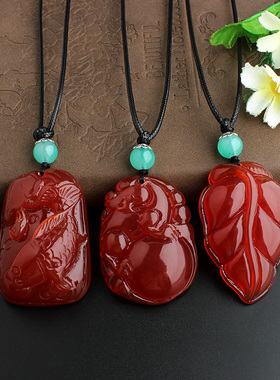 蜜蜡蜡绳男女民族风项链