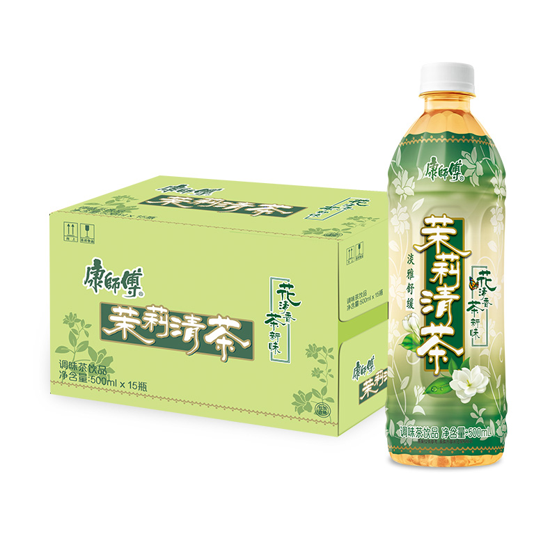 康师傅茉莉蜜茶500ml*15瓶整箱批特价茉莉清茶柚茶饮料龚俊同款 - 图3