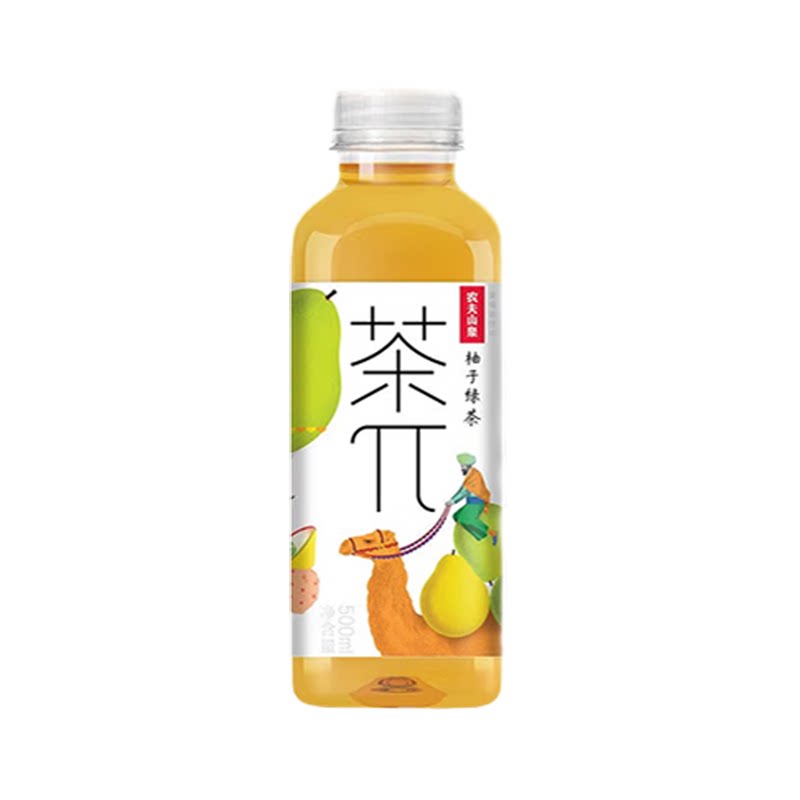 农夫山泉茶兀茶派500ml瓶装茶π蜜桃乌龙西柚茉莉柠檬红茶茶饮料