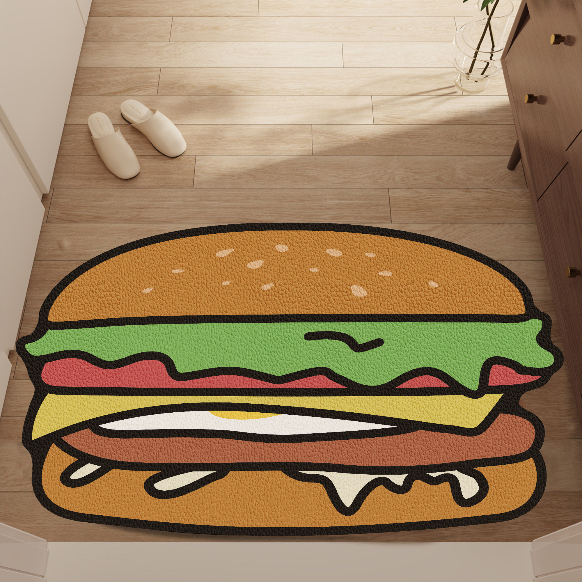 薯条入户门地垫免洗pvc脚垫进门门垫耐脏防滑趣味可裁剪异形地毯,淘宝优惠券,粉丝福利购,淘宝优惠卷