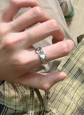 新款猫眼石开口戒指时尚个性气质