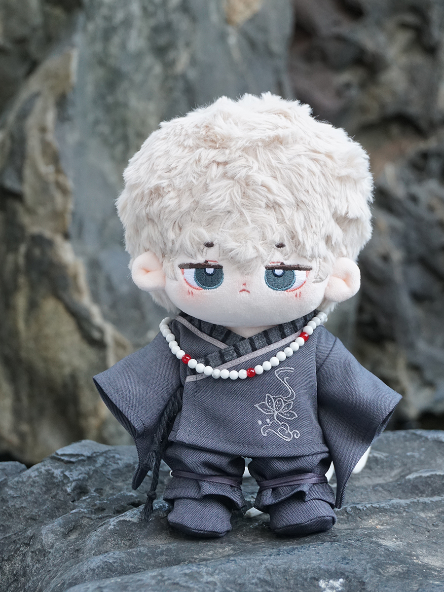 原创棉花娃娃20cm娃衣皈依古风和尚服中式玩偶衣服套装无属性帅气 - 图2