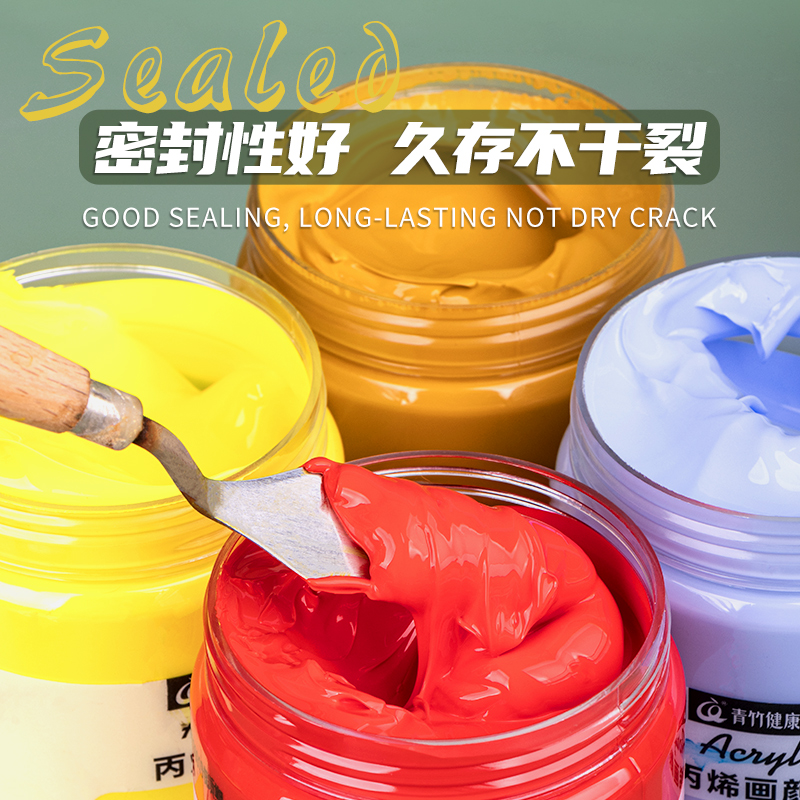 diy颜料情侣装丙烯颜料情侣拥抱T袋装1L2升ml大桶银色墙绘防晒防水300金色钛白画画diy染料流体肌理画颜料 - 图0