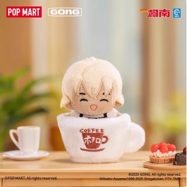 POPMART泡泡玛特共鸣名侦探柯南5cm口袋毛绒系列盲盒玩偶挂件可爱 - 图0