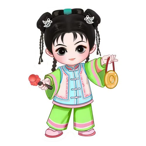 新品正版微次元SANFU三福还珠格格红尘作伴手办盲盒周边公仔摆件 - 图0
