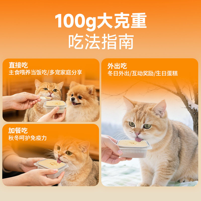 【新年限定】布兰德芯意满满柿柿如意猫主食餐盒犬猫通用餐包罐头,淘宝优惠券,粉丝福利购,淘宝优惠卷