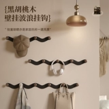 Задний крючок для двери из орехового дерева без перфорации, вешалка для входной двери для ванной, туалета, прочный несущий липкий крючок для входного хранения