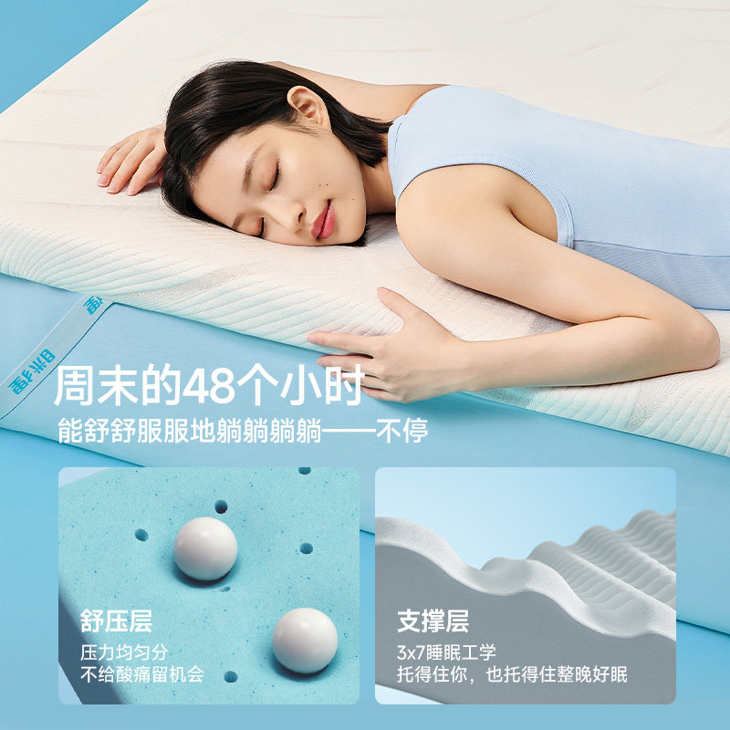 眯狸记忆棉床垫褥子家用卧室榻榻米薄款床垫租房专用软垫海绵垫,淘宝优惠券,粉丝福利购,淘宝优惠卷