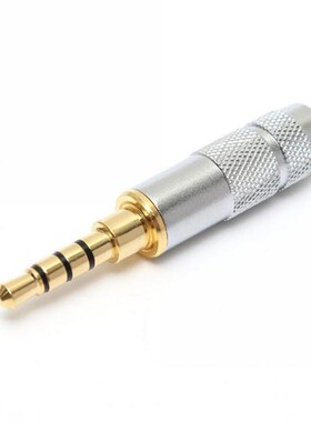 1pc 4 Pole 3.5mm Stereo Headphone Male Plug Jack Audio Solde