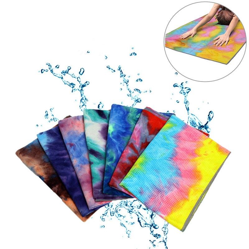183*63cm Non Slip Yoga Mat Cover Towel Anti Skid Microfiber_虎窝淘