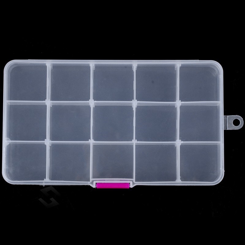 Plastic Compartment Jewelry Adjustable Organizer St - 图1