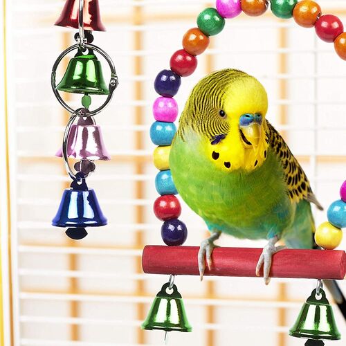 10 Pack Bird Cage Toys for Parrots Reliable & Chewable - Swi - 图2