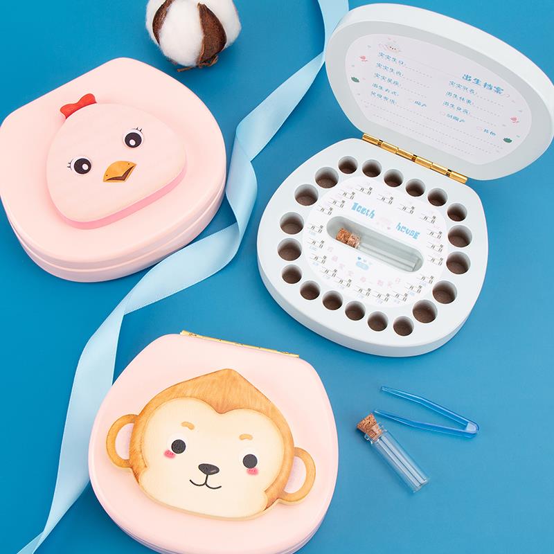 牙齿纪念盒儿童换掉乳牙收纳盒女孩宝宝胎毛收藏瓶子男孩童年玩具-图3