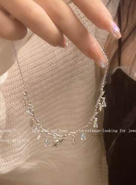 超仙气水滴轻奢小众网红爆款颈链