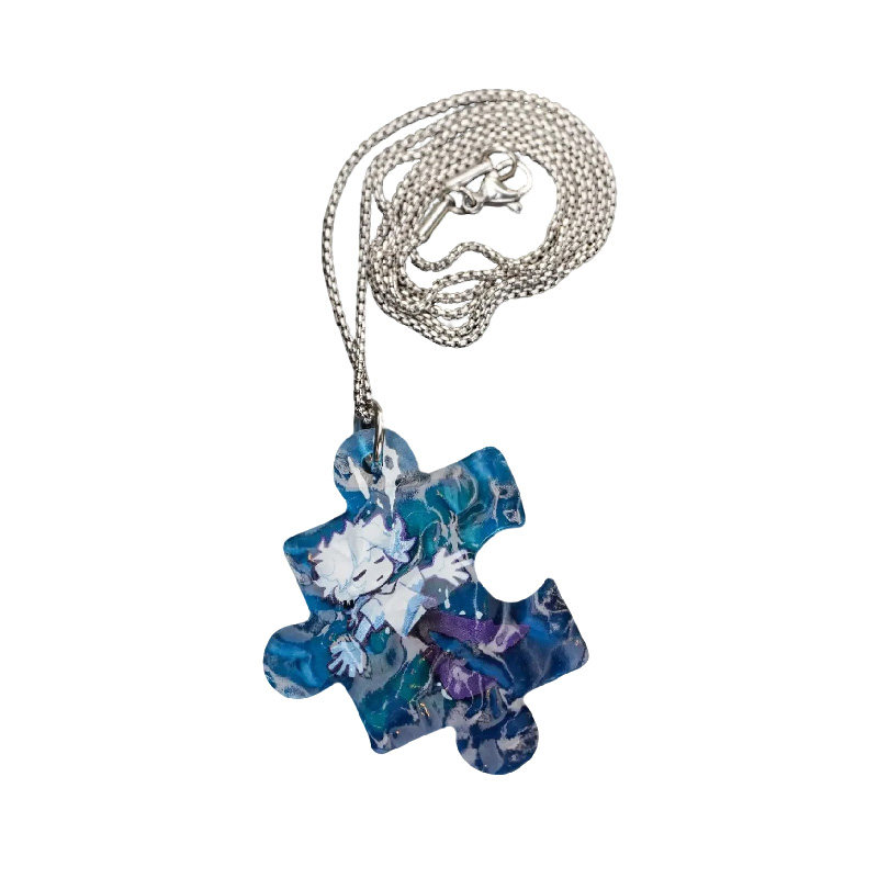 怒九摸鱼馆亚克力项链水波纹彩窗饰品周边,淘宝优惠券,粉丝福利购,淘宝优惠卷