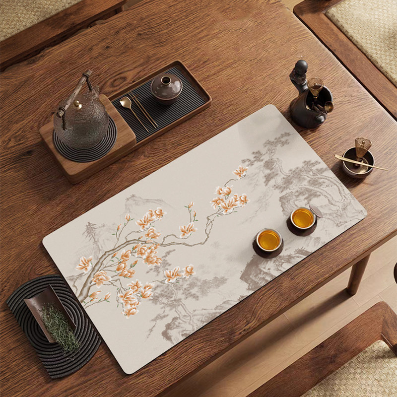 中式餐垫高级感学生免洗防水防油皮革隔热垫中国风防烫餐桌垫碗垫,淘宝优惠券,粉丝福利购,淘宝优惠卷