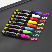 LED fluorescent board special pen DIY colour pen 7MM graffiti blackboard ad pen erasable fluorescent pen