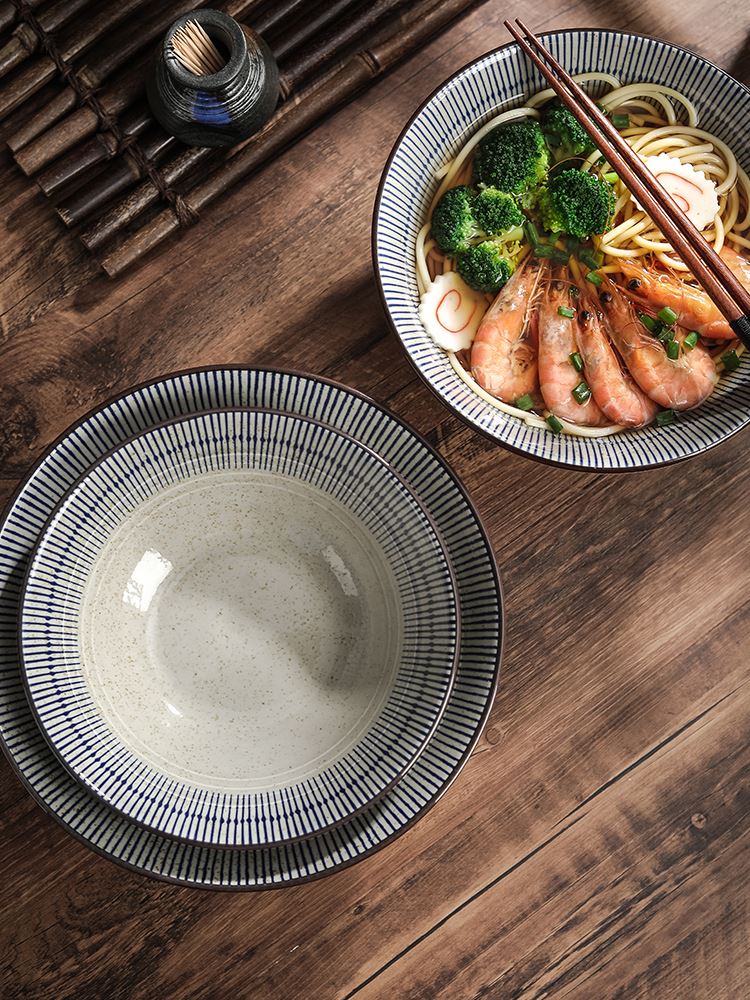 Japanese ceramic bowl commercial large ramen bowl rice bowl-图2