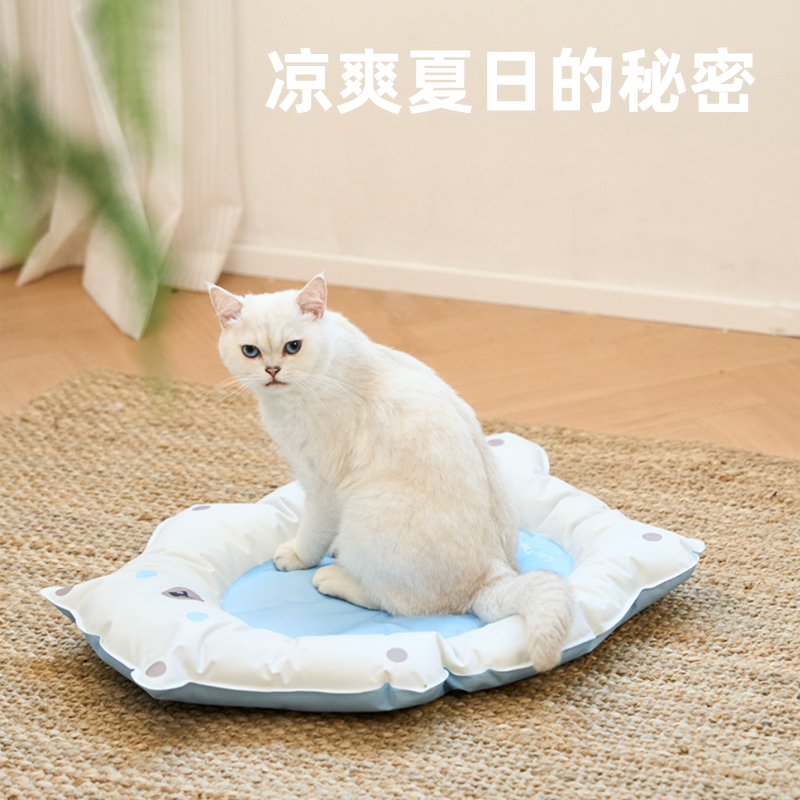 UHomePets呦吼宠物北极熊冰垫猫窝狗窝夏季降温冰窝凉席冰床夏天 - 图0