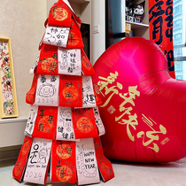 Calligraphy Spring Festival couplets 2024 new decorations at the Spring Festival Spring Festival New Years Living Room Atmosphere Sensation Scene Placement