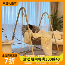 New Autumn Thousands Indoor Autumn Thousands Home Balcony Single Rocking Basket Netting Red Indoor Rocking Chair Bedroom Hanging Chair Balcony