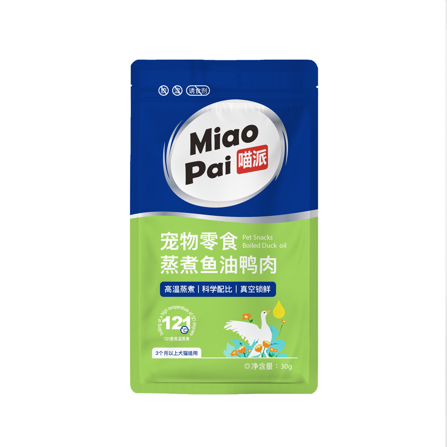 喵派蒸煮鸭肉鱼油鸭胸30g宠物猫咪狗狗营养零食湿粮肉干喂狗喂猫,淘宝优惠券,粉丝福利购,淘宝优惠卷