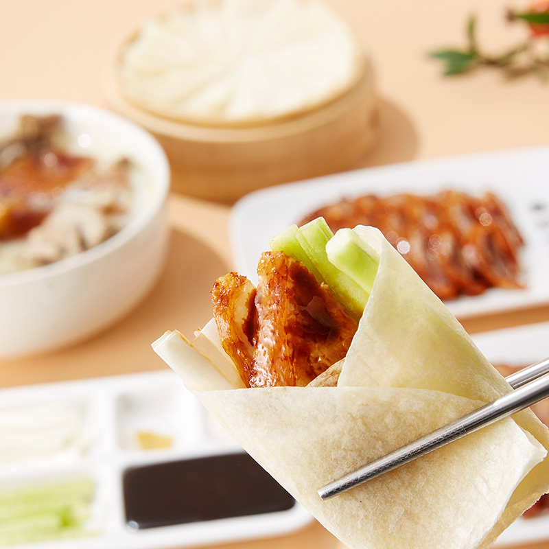全聚德新品手工片制烤鸭加热即食北京烤鸭特产预制菜送礼礼盒