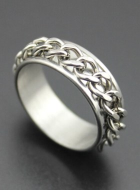 极速Hiagh Quality Titanium Steel Rotatable Rings Mens Stain