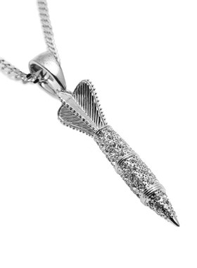 极速Alloy Diamond Rocket Pendant Heavy Industry FulWl Diamon