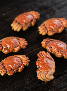 紫砂仿真螃蟹创意大闸蟹桌面摆件