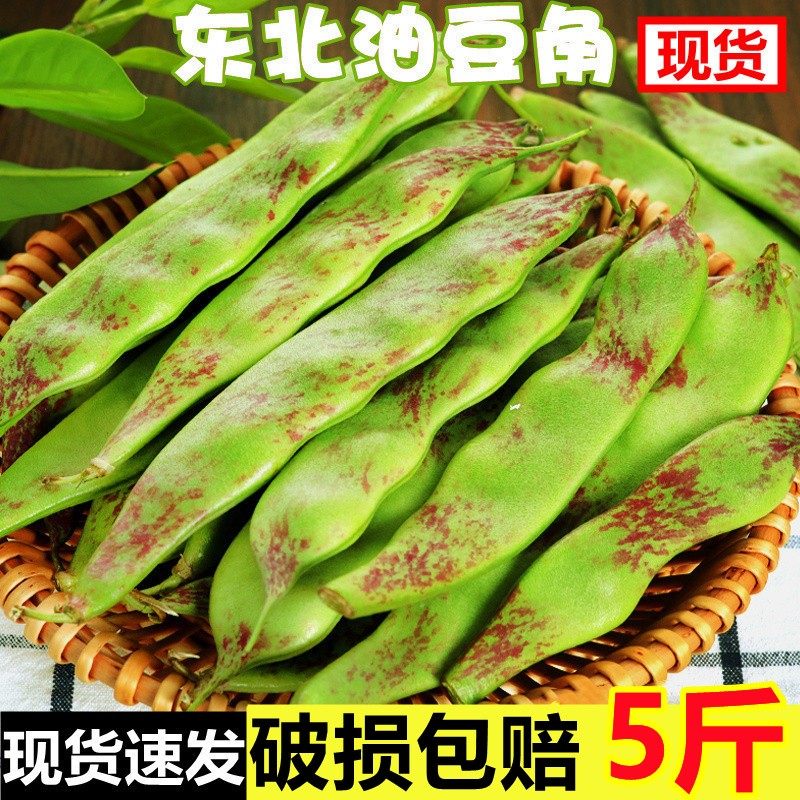 东北油豆角现摘新鲜蔬菜新鲜一点红油豆角九月青黑龙江整箱包邮,淘宝优惠券,粉丝福利购,淘宝优惠卷