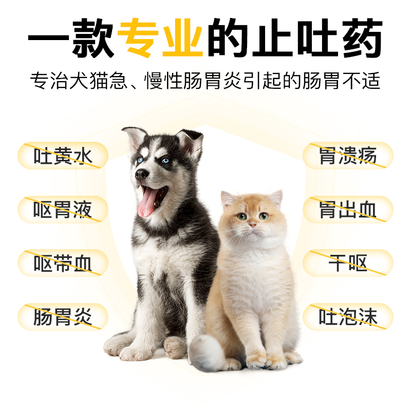 爪爪博士宠胃舒猫咪狗狗呕吐黄水白沫止吐药腹泻便血调理肠胃炎药-图0