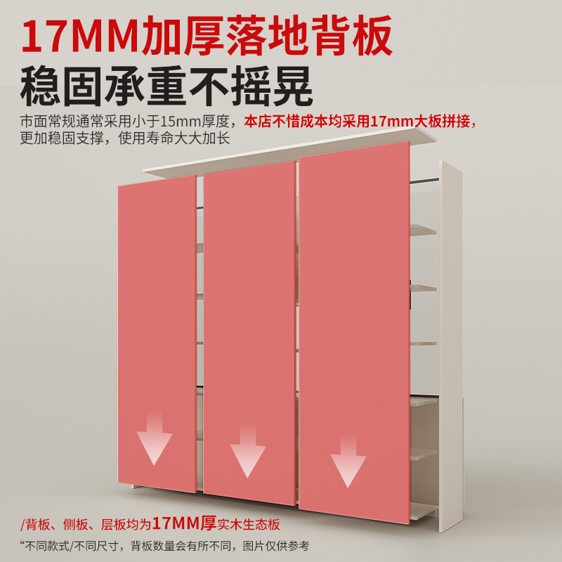 全实木定制书柜带玻璃门一体整墙到顶卧室靠墙书房储物手办展示柜 - 图0