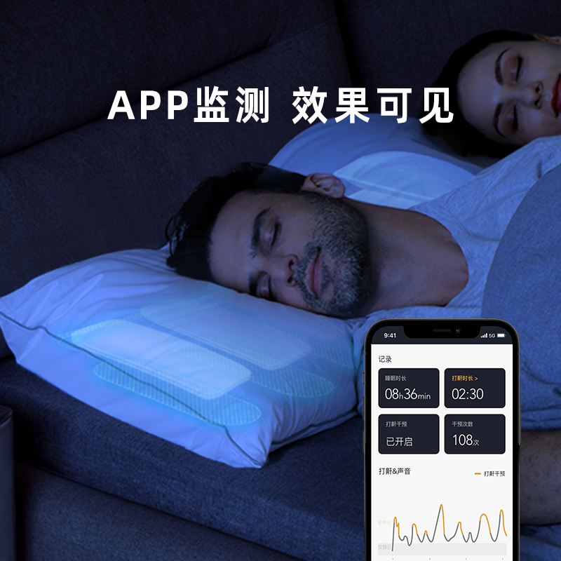 添眠智能止鼾枕Z1P 德国技术防打呼噜助眠睡眠监测颈椎枕止鼾神器