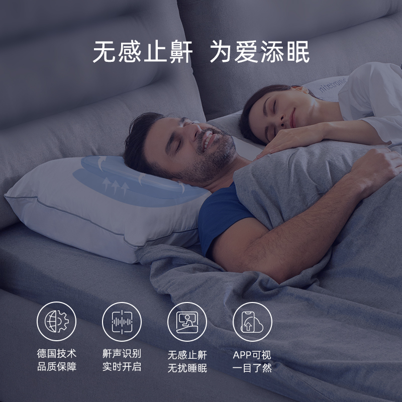 nitetronic添眠止鼾枕Z1P/Z6 德国智能防打呼睡眠仪助眠打鼾枕头 - 图2