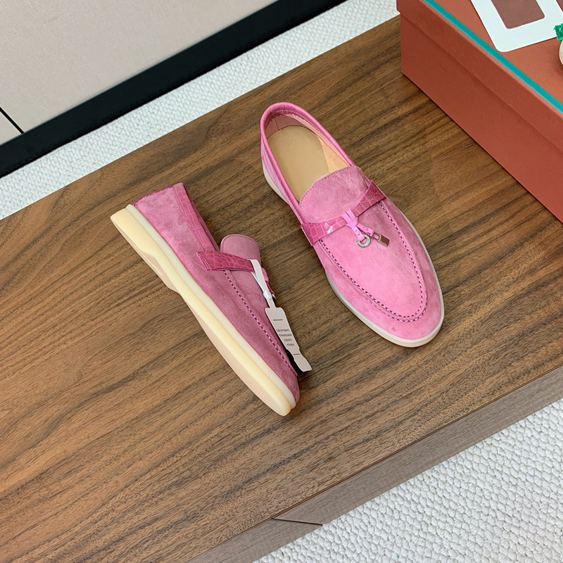 LP一脚蹬乐福鞋女麂皮意大利纯原平底流苏休闲懒人豆豆鞋男老钱风,淘宝优惠券,粉丝福利购,淘宝优惠卷