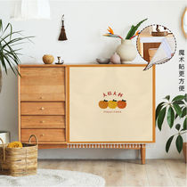 Bookcase Wardrobe wardrobe Dust cover Curtain Magic Sticker Transparent Lockers Shelter Curtain Free of stiletto magnetic suction self-adhesive open