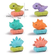 New Cartoon Back Power Car Mini Small Toy Dinosaur Back Force Car Gaming Machine Small Gift Toy Dinosaur