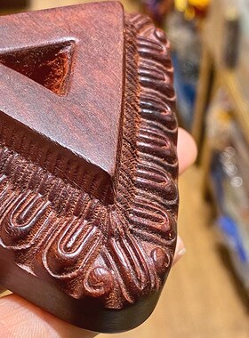 速发【现】货紫檀金刚橛底座金刚摆三角普巴杵通用型百搭底座供奉