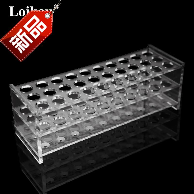 速发15试管试管架有机玻璃试管架4料有机离2心管架子00塑孔1821 - 图1