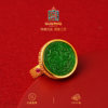 New natural Burmese jadeite ring in the palace