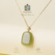 New 18K gold and jade pendant necklace from the palace