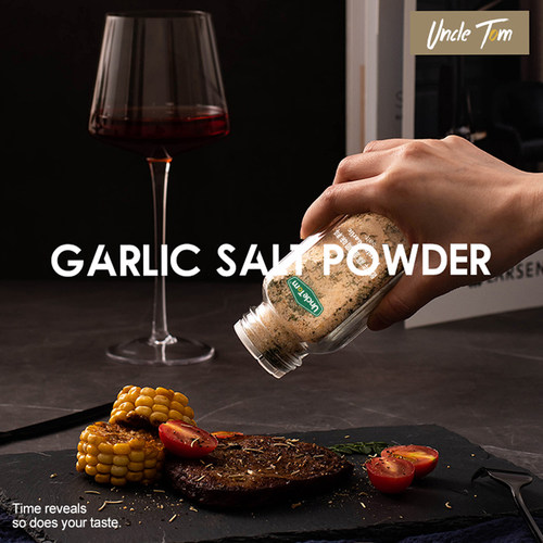 Uncle Tom欧芹蒜盐姜黄肉桂复合调味料颗粒海盐大蒜粉黑胡椒迷迭 - 图0