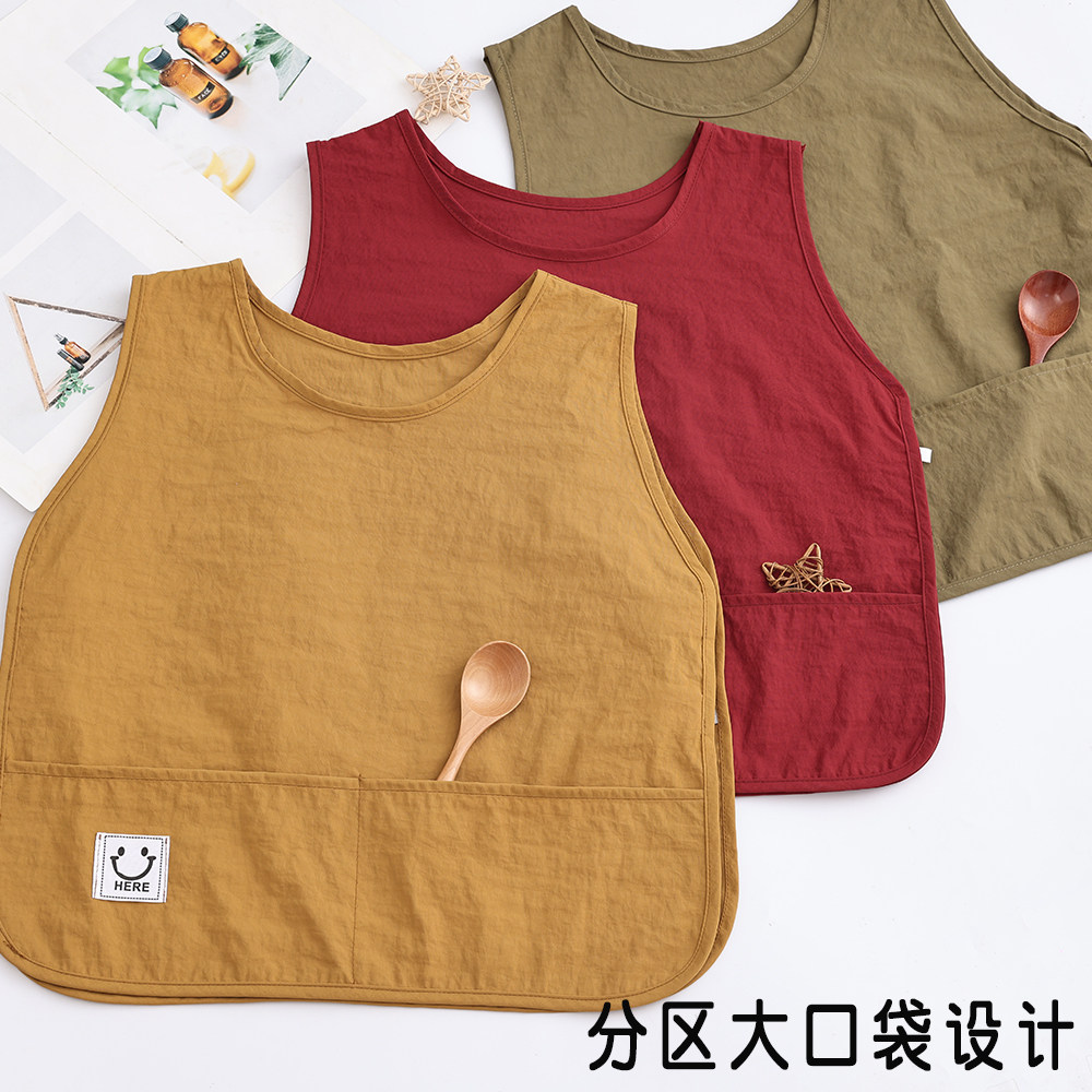 宝宝背心式防水耐脏罩衣婴儿童无袖反穿四季吃饭围兜新款透气可爱,淘宝优惠券,粉丝福利购,淘宝优惠卷